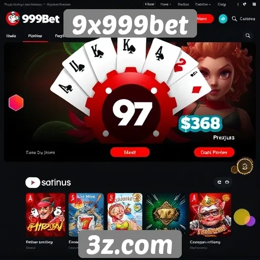 Interface do usuário do 9x999bet é intuitiva